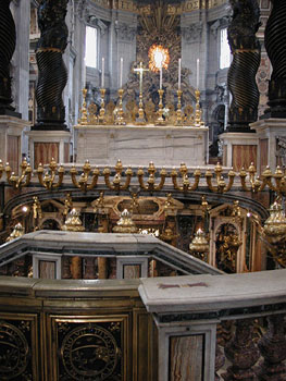 Inside San Pietro.