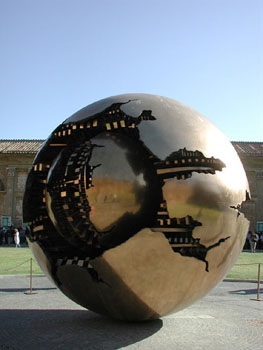 Creepy sculpture at the Vatican.