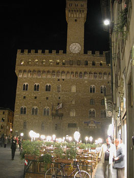 Florence at night.